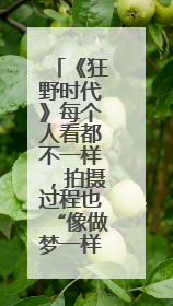 《狂野时代》每个人看都不一样，拍摄过程也“像做梦一样”