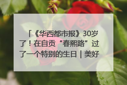 《华西都市报》30岁了！在自贡“春熙路”过了一个特别的生日｜美好生活有“盐”味