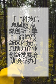 “科技信息赋能 点燃创新引擎” 淄博高新区科技信息助力企业创新发展培训会举办