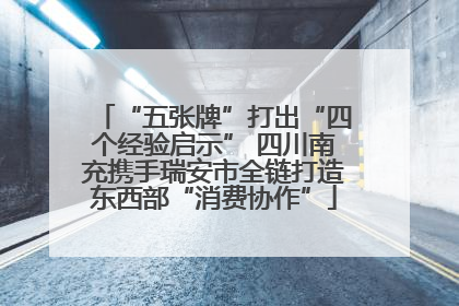 “五张牌”打出“四个经验启示” 四川南充携手瑞安市全链打造东西部“消费协作”