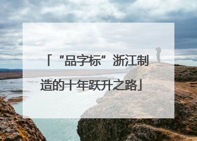 “品字标”浙江制造的十年跃升之路