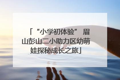 “小学初体验” 眉山彭山二小助力区幼萌娃探秘成长之旅