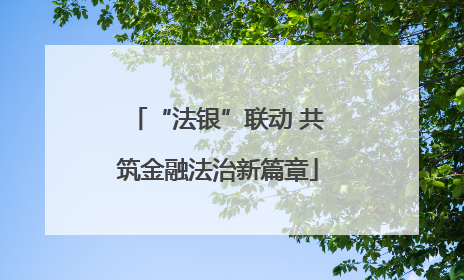 “法银”联动 共筑金融法治新篇章