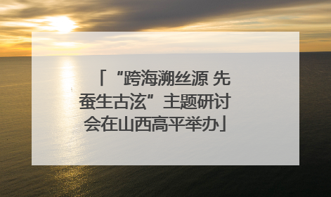 “跨海溯丝源 先蚕生古泫”主题研讨会在山西高平举办