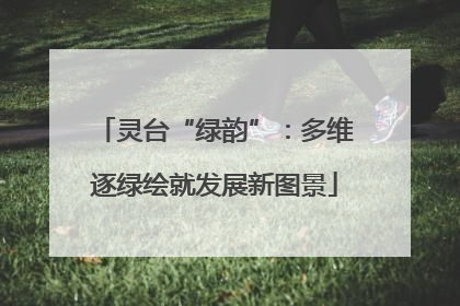 灵台“绿韵”：多维逐绿绘就发展新图景