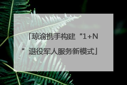 琼渝携手构建“1+N”退役军人服务新模式