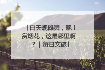 白天观傩舞，晚上赏烟花，这是哪里啊？｜每日文旅