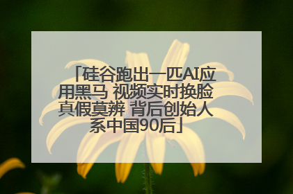 硅谷跑出一匹AI应用黑马 视频实时换脸真假莫辨 背后创始人系中国90后