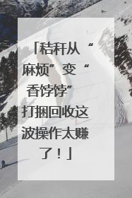 秸秆从“麻烦”变“香饽饽” 打捆回收这波操作太赚了！