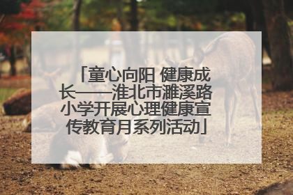 童心向阳 健康成长——淮北市濉溪路小学开展心理健康宣传教育月系列活动