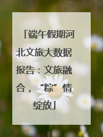 端午假期河北文旅大数据报告：文旅融合，“粽”情绽放