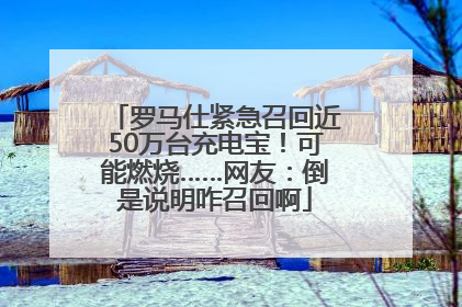 罗马仕紧急召回近50万台充电宝！可能燃烧……网友：倒是说明咋召回啊