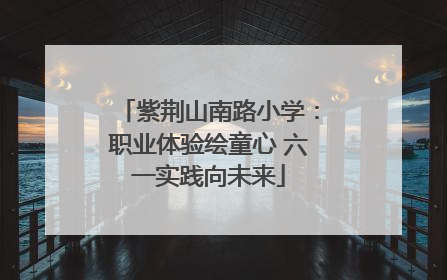 紫荆山南路小学：职业体验绘童心 六一实践向未来