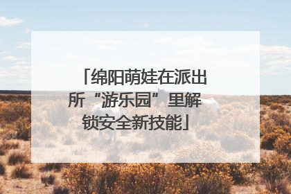 绵阳萌娃在派出所“游乐园”里解锁安全新技能