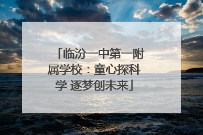 临汾一中第一附属学校：童心探科学 逐梦创未来