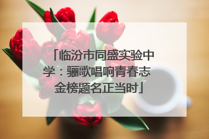临汾市同盛实验中学：骊歌唱响青春志 金榜题名正当时