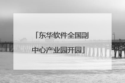 东华软件全国副中心产业园开园