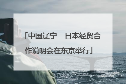 中国辽宁—日本经贸合作说明会在东京举行