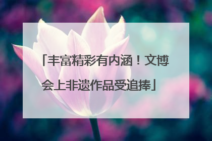 丰富精彩有内涵！文博会上非遗作品受追捧