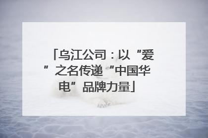 乌江公司：以“爱”之名传递“中国华电”品牌力量