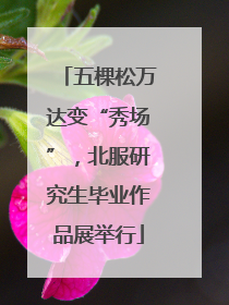 五棵松万达变“秀场”，北服研究生毕业作品展举行