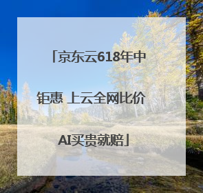 京东云618年中钜惠 上云全网比价 AI买贵就赔