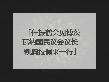 任振鹤会见博茨瓦纳国民议会议长凯奥拉佩采一行