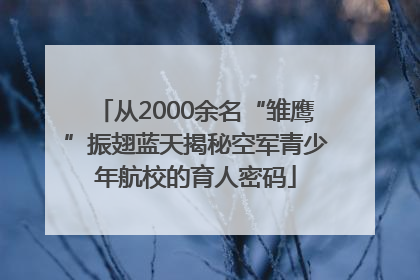 从2000余名“雏鹰”振翅蓝天揭秘空军青少年航校的育人密码