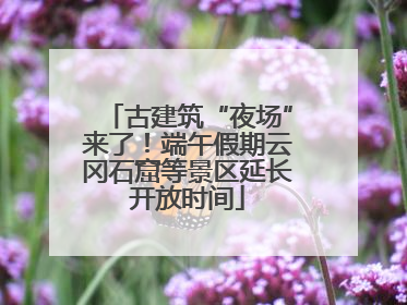 古建筑“夜场”来了！端午假期云冈石窟等景区延长开放时间