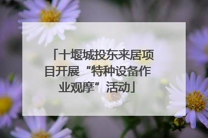 十堰城投东来居项目开展“特种设备作业观摩”活动