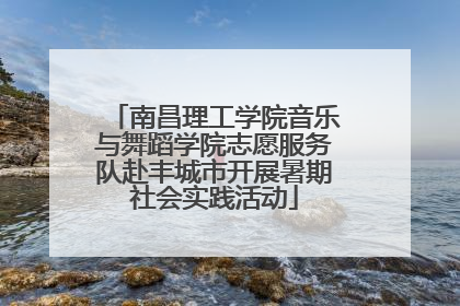 南昌理工学院音乐与舞蹈学院志愿服务队赴丰城市开展暑期社会实践活动