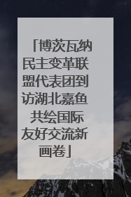 博茨瓦纳民主变革联盟代表团到访湖北嘉鱼 共绘国际友好交流新画卷