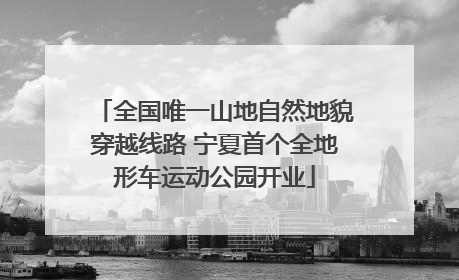 全国唯一山地自然地貌穿越线路 宁夏首个全地形车运动公园开业