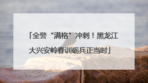 全警“满格”冲刺！黑龙江大兴安岭春训砺兵正当时