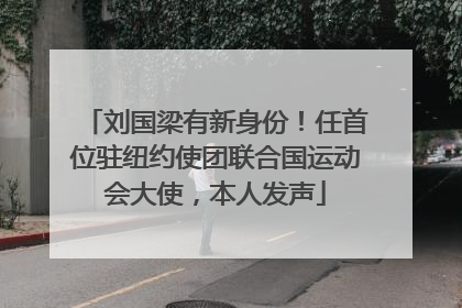 刘国梁有新身份！任首位驻纽约使团联合国运动会大使，本人发声
