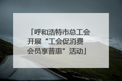 呼和浩特市总工会开展“工会促消费 会员享普惠”活动