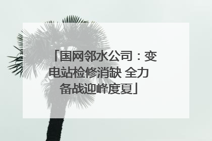 国网邻水公司：变电站检修消缺 全力备战迎峰度夏