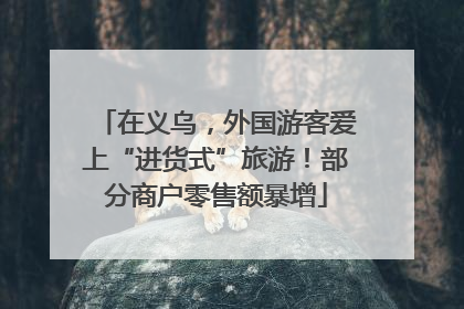 在义乌，外国游客爱上“进货式”旅游！部分商户零售额暴增