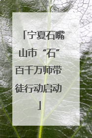 宁夏石嘴山市“石”百千万师带徒行动启动