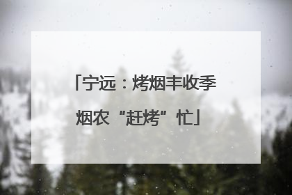 宁远：烤烟丰收季 烟农“赶烤”忙