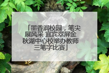 墨香润校园，笔尖展风采 宜宾翠屏金秋湖中心校举办教师三笔字比赛