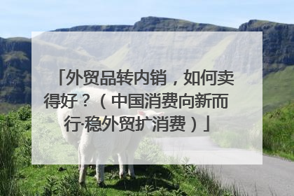 外贸品转内销，如何卖得好？（中国消费向新而行·稳外贸扩消费）