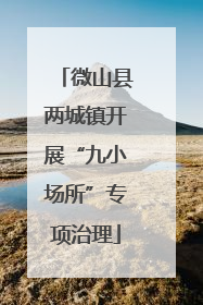 微山县两城镇开展“九小场所”专项治理