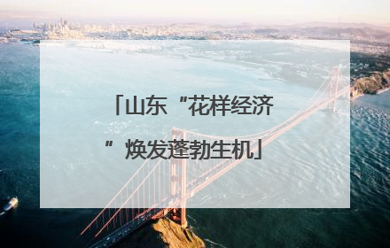 山东“花样经济”焕发蓬勃生机
