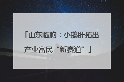 山东临朐：小鹅肝拓出产业富民“新赛道”