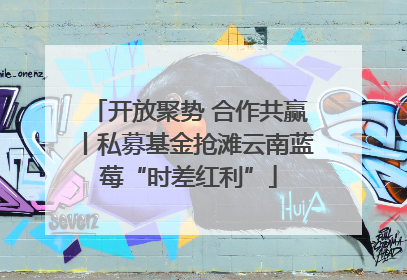开放聚势 合作共赢丨私募基金抢滩云南蓝莓“时差红利”