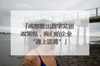成都推出数字文创政策包，我们给企业“递上话筒”