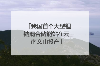 我国首个大型锂钠混合储能站在云南文山投产