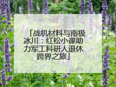 战机材料与南极冰川：红松小课助力军工科研人退休跨界之旅