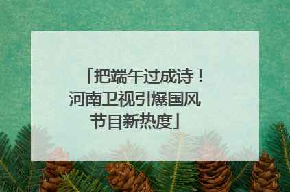 把端午过成诗！河南卫视引爆国风节目新热度